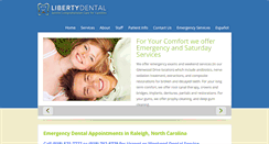 Desktop Screenshot of libertydentalnc.com